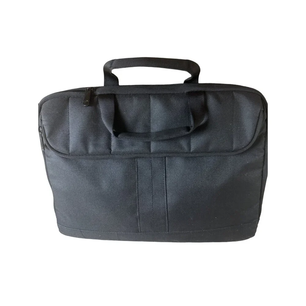 Unbranded Laptop, travel, work Bag With Handles & Zipper Closure Black Large